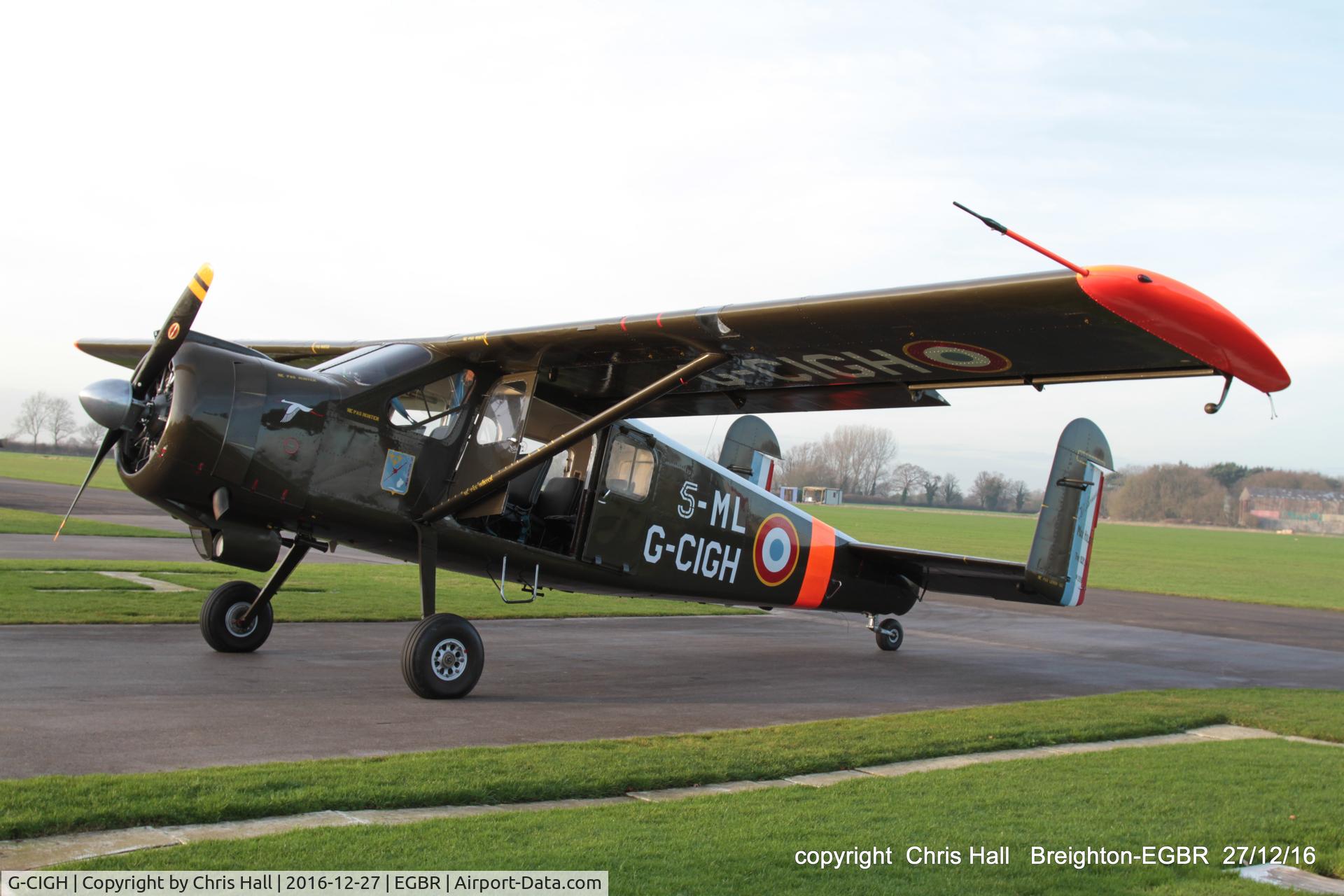 G-CIGH, 1960 Max Holste MH.1521M Broussard C/N 255, back at Breighton after our flight to Wickenby