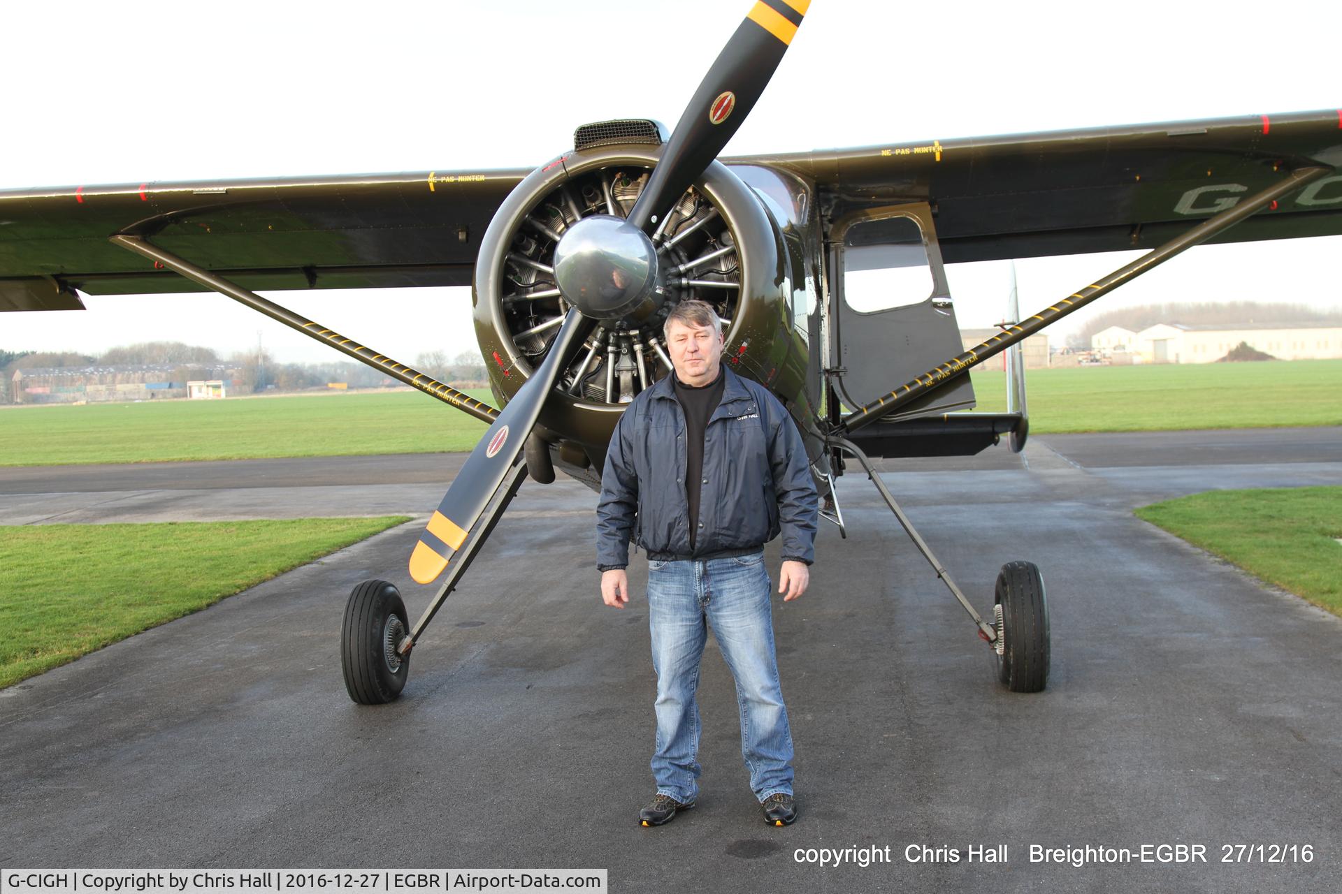 G-CIGH, 1960 Max Holste MH.1521M Broussard C/N 255, back at Breighton after our flight to Wickenby