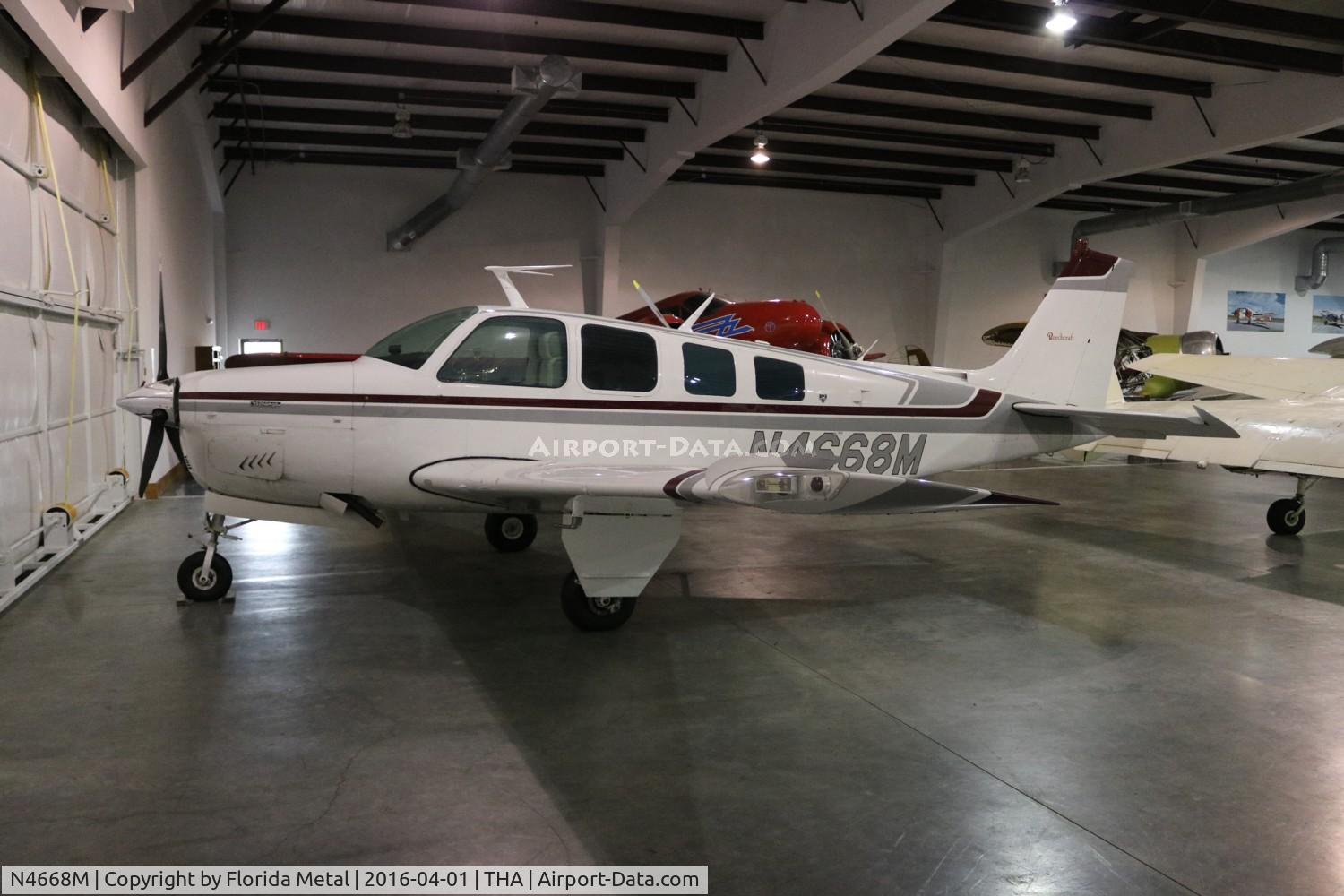 N4668M, 1978 Beech A36 Bonanza 36 C/N E-1252, Beech A36