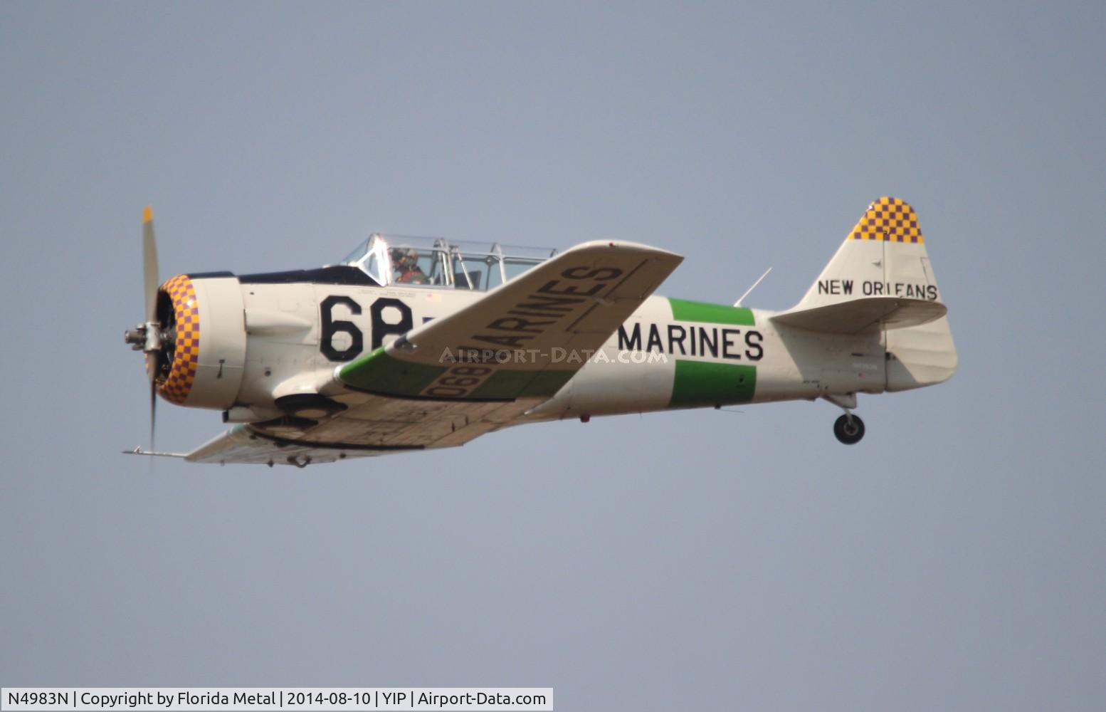 N4983N, 1957 North American AT-6D Texan C/N 121-42175 (44-81453), AT-6D