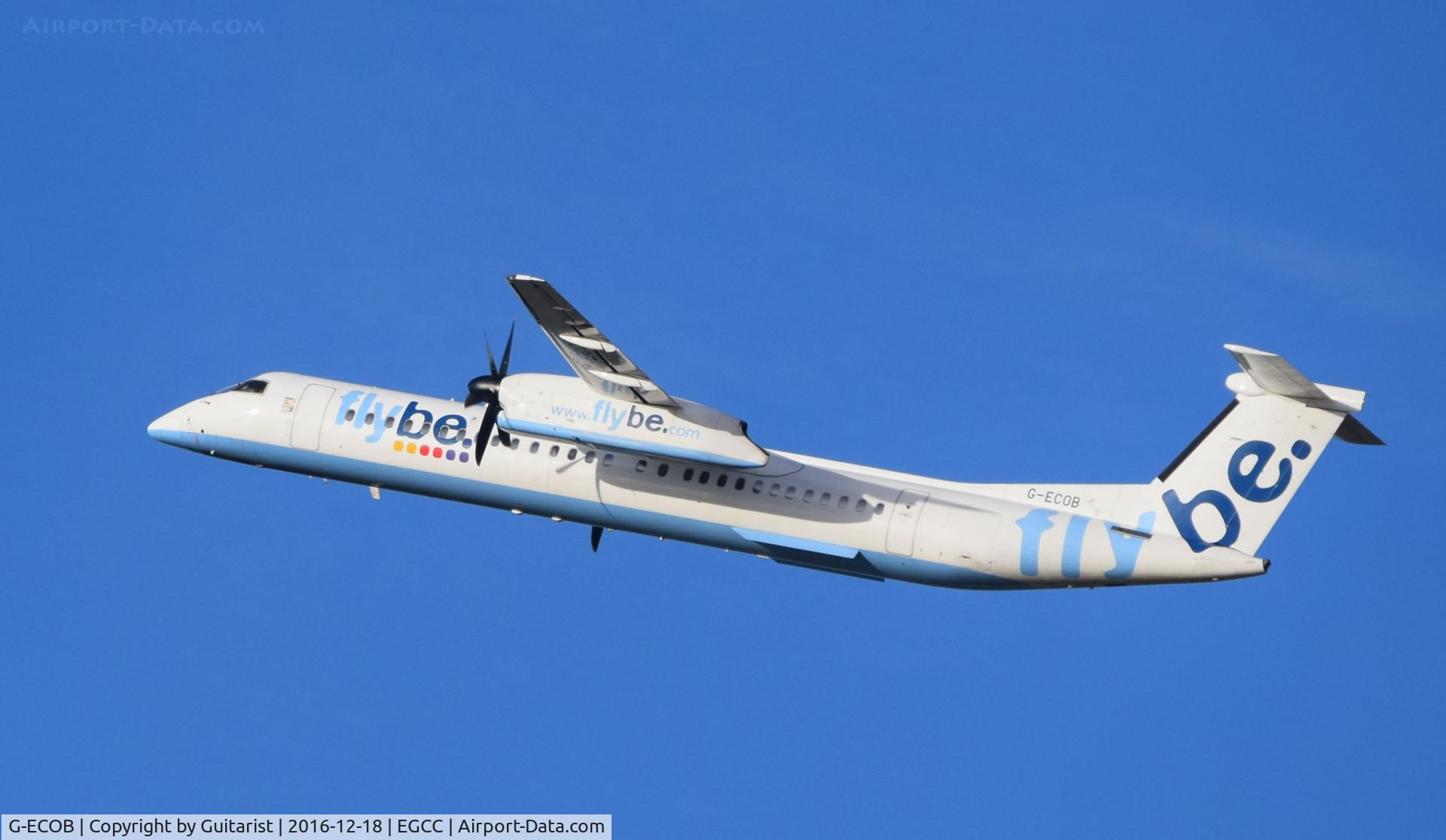 G-ECOB, 2007 De Havilland Canada DHC-8-402Q Dash 8 C/N 4185, At Manchester