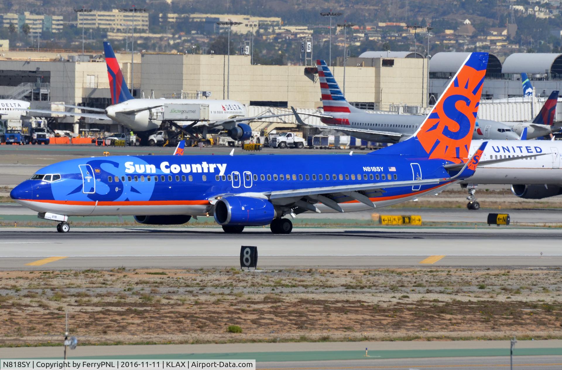 N818SY, 2007 Boeing 737-8BK C/N 29646, Arrival of Sun Country B738