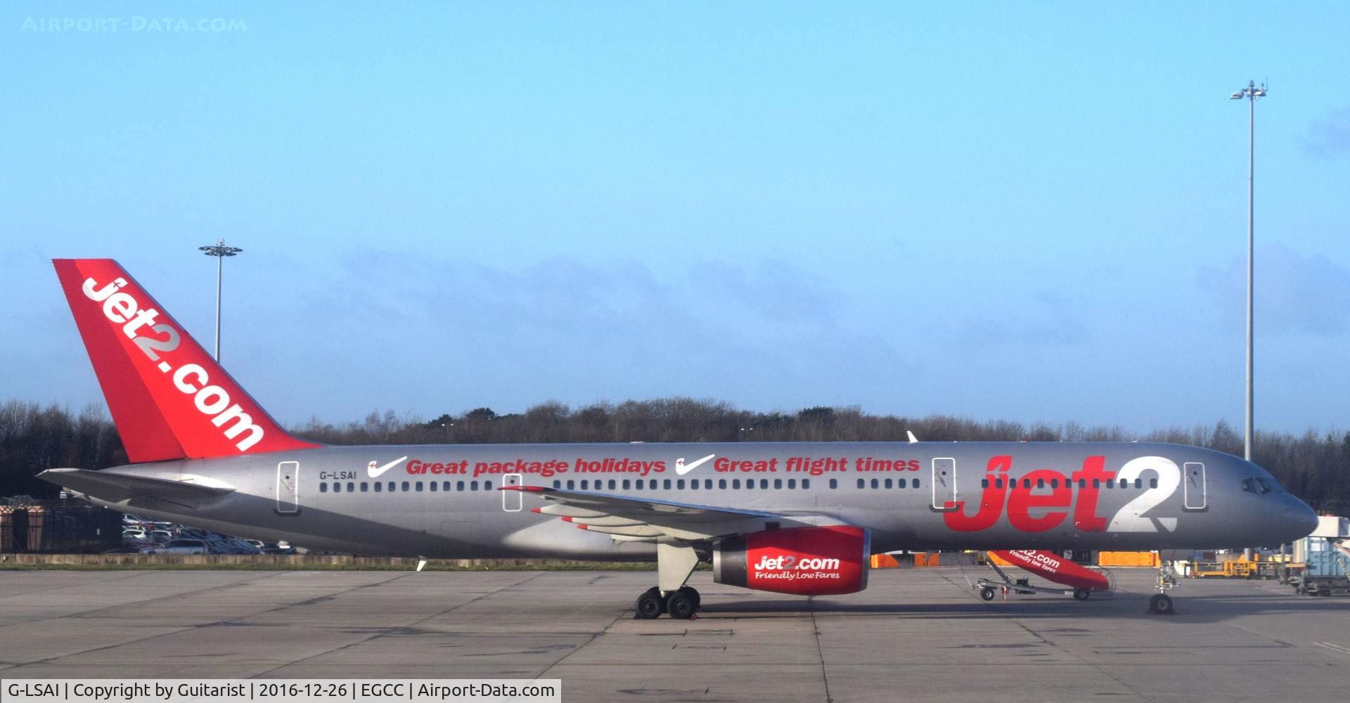 G-LSAI, 1987 Boeing 757-21B C/N 24016, At Manchester