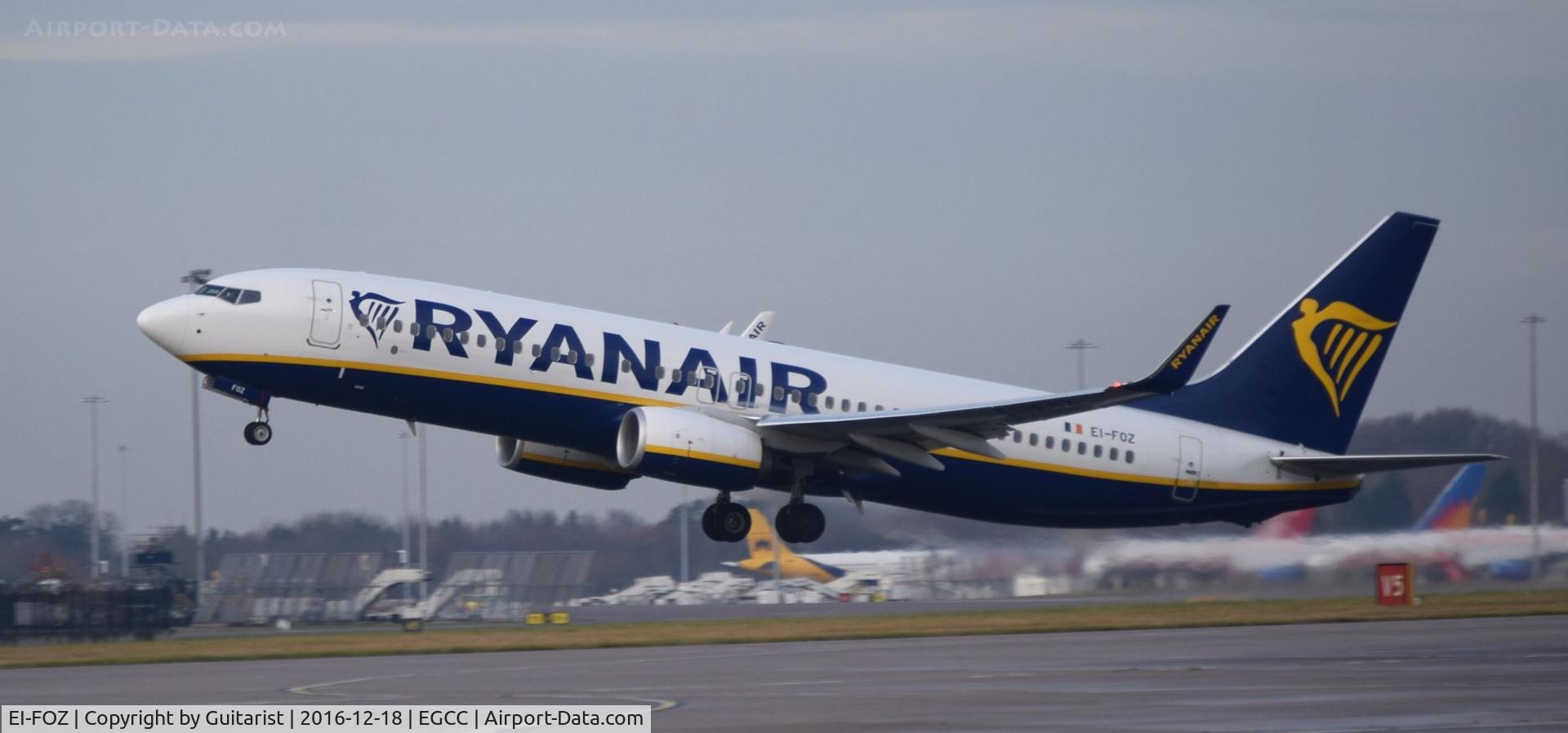 EI-FOZ, 2016 Boeing 737-8AS C/N 44731, At Manchester