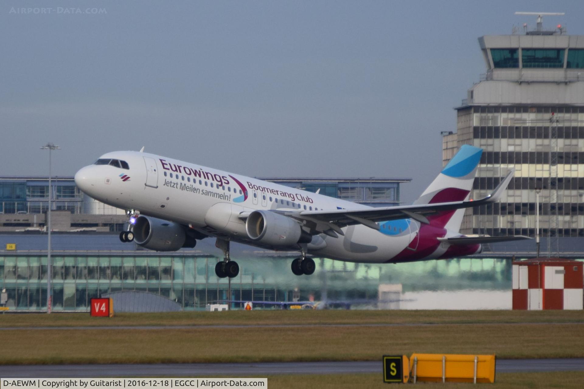 D-AEWM, 2016 Airbus A320-214 C/N 7259, At Manchester