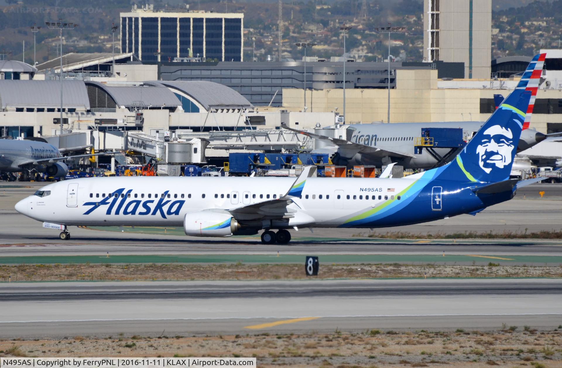 N495AS, 2016 Boeing 737-900/ER C/N 41728, Alaska B739