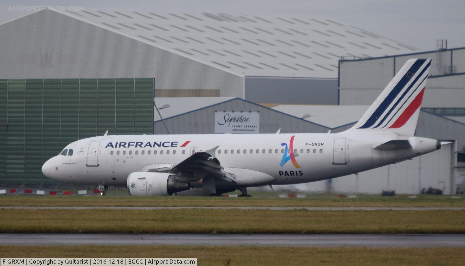 F-GRXM, 2006 Airbus A319-111 C/N 2961, At Manchester