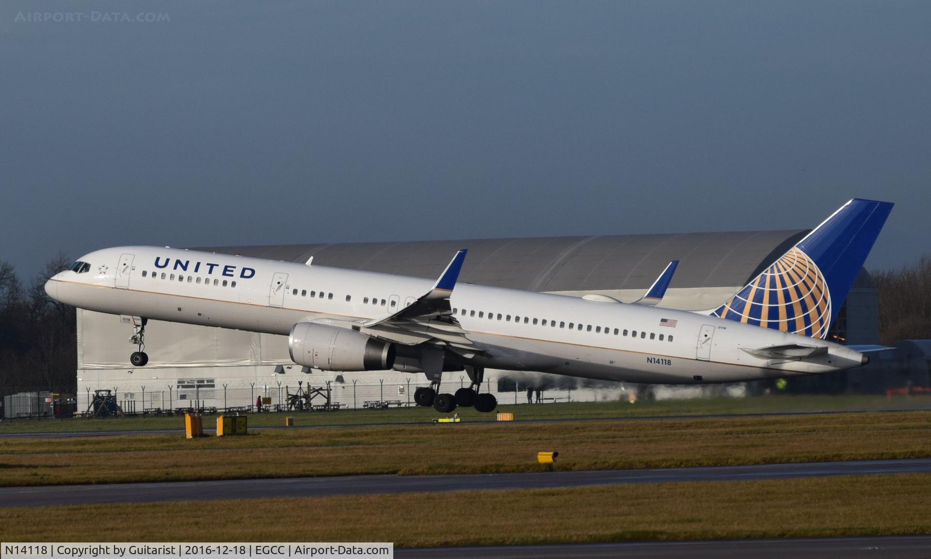 N14118, 1997 Boeing 757-224 C/N 27560, At Manchester