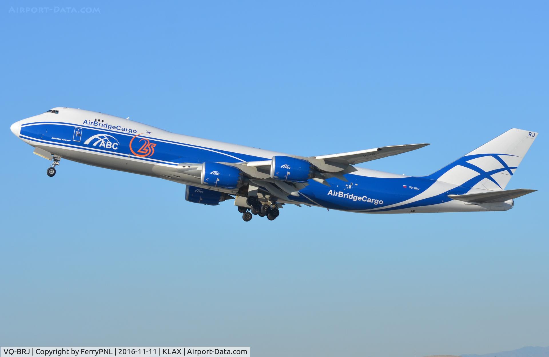 VQ-BRJ, 2013 Boeing 747-8HVF C/N 37670, ABC B748F pulling out of LAX