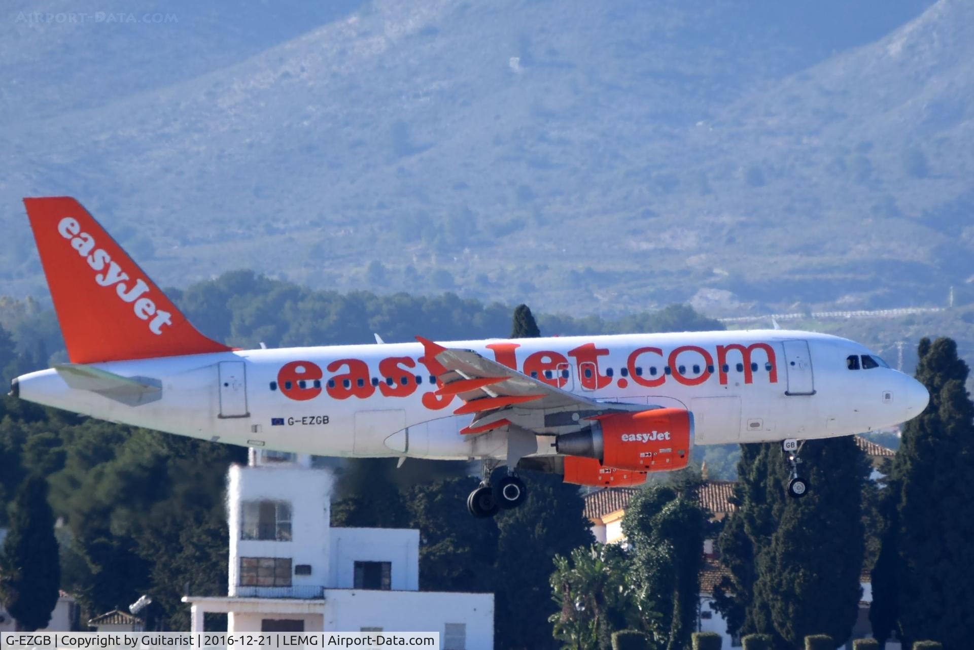G-EZGB, 2010 Airbus A319-111 C/N 4437, At Malaga