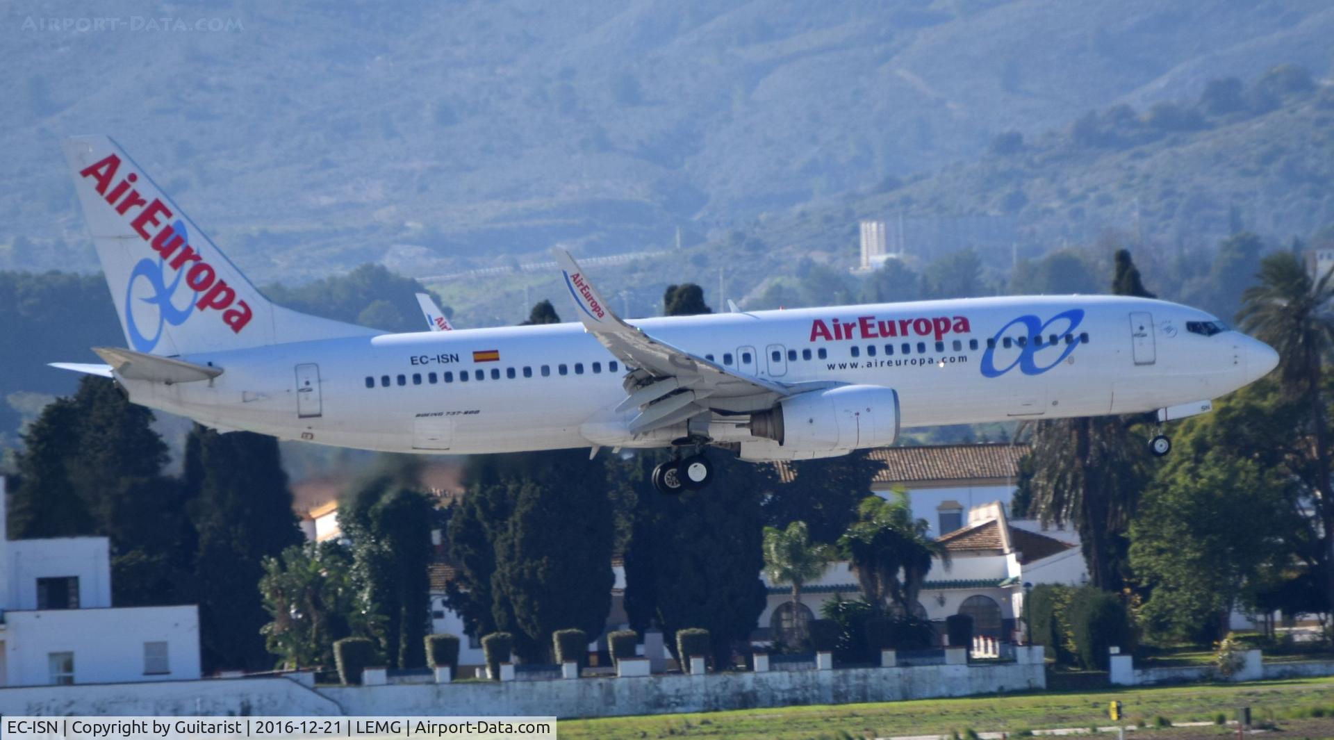 EC-ISN, 2002 Boeing 737-86Q C/N 30291, At Malaga