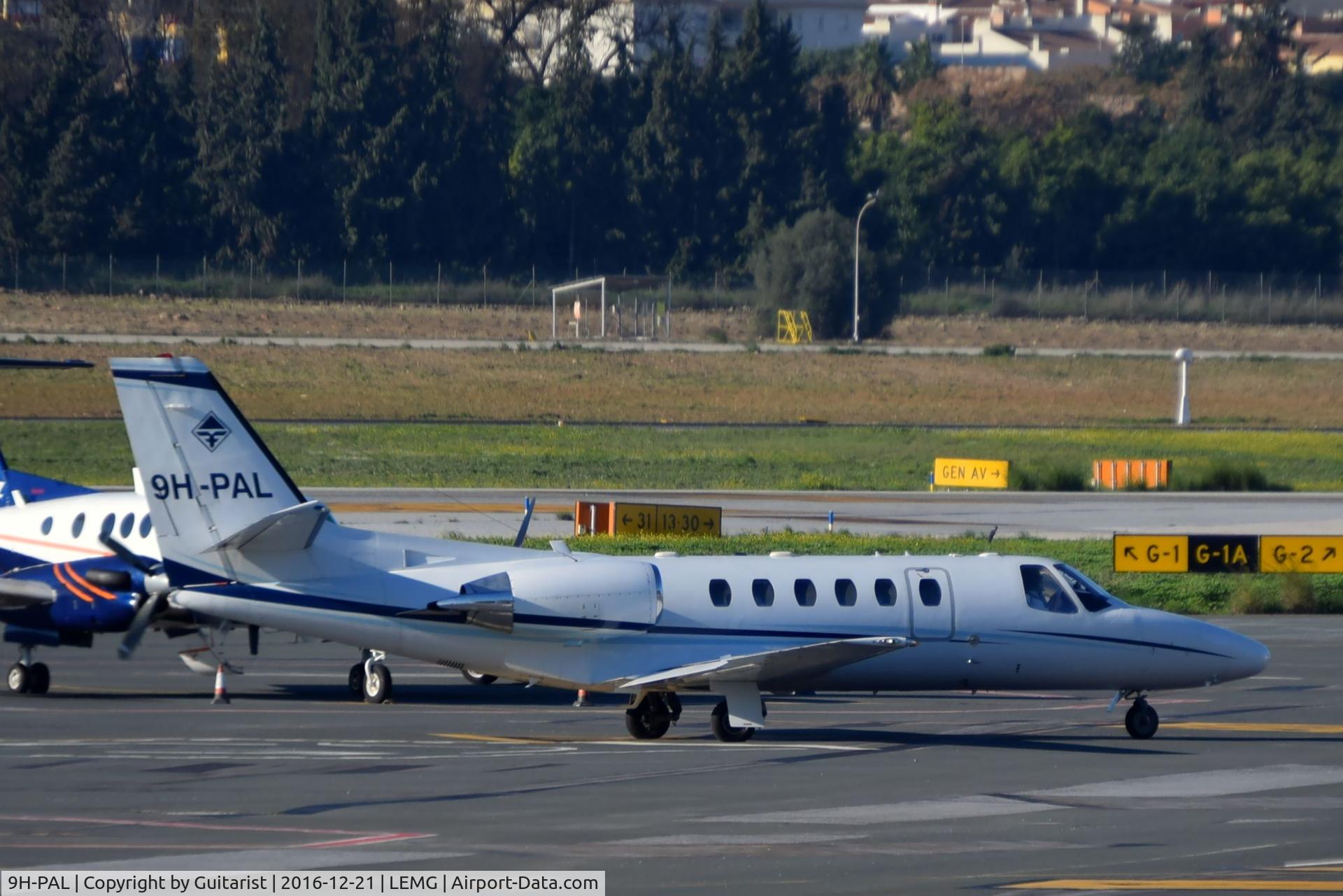 9H-PAL, 2000 Cessna 550 Citation Bravo C/N 550-0932, At Malaga