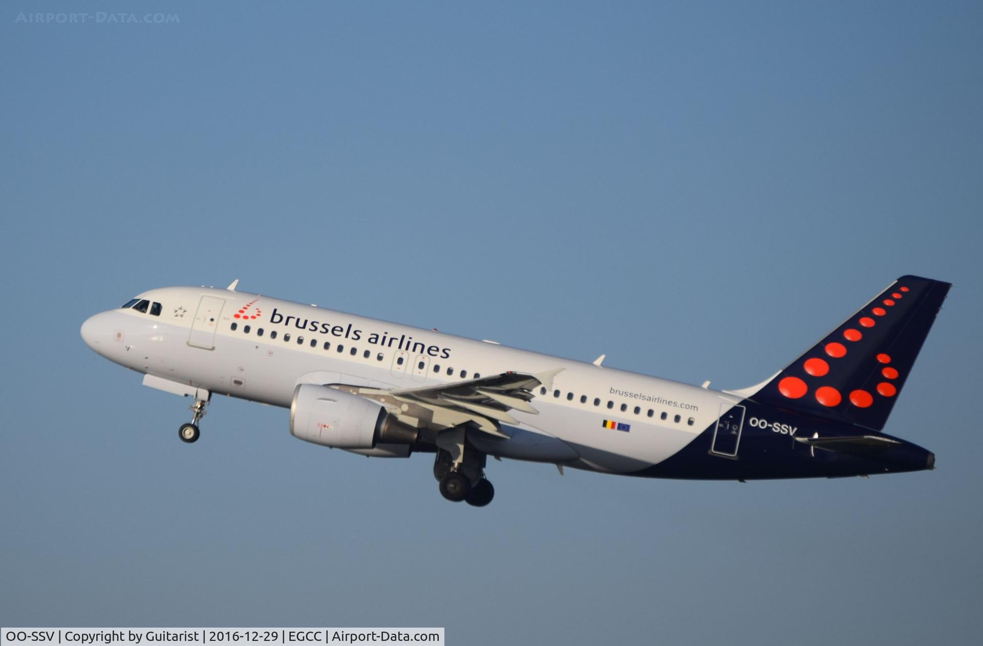 OO-SSV, 2004 Airbus A319-111 C/N 2196, At Manchester