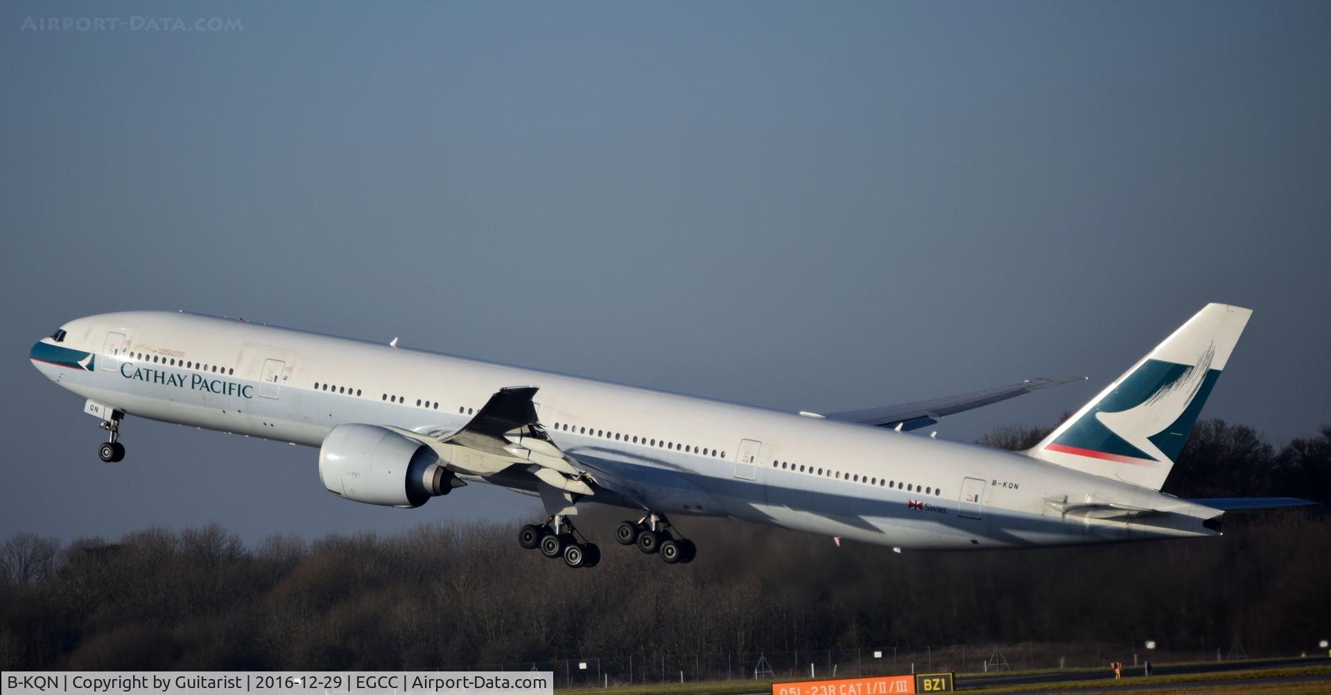 B-KQN, 2014 Boeing 777-367/ER C/N 41761, At Manchester