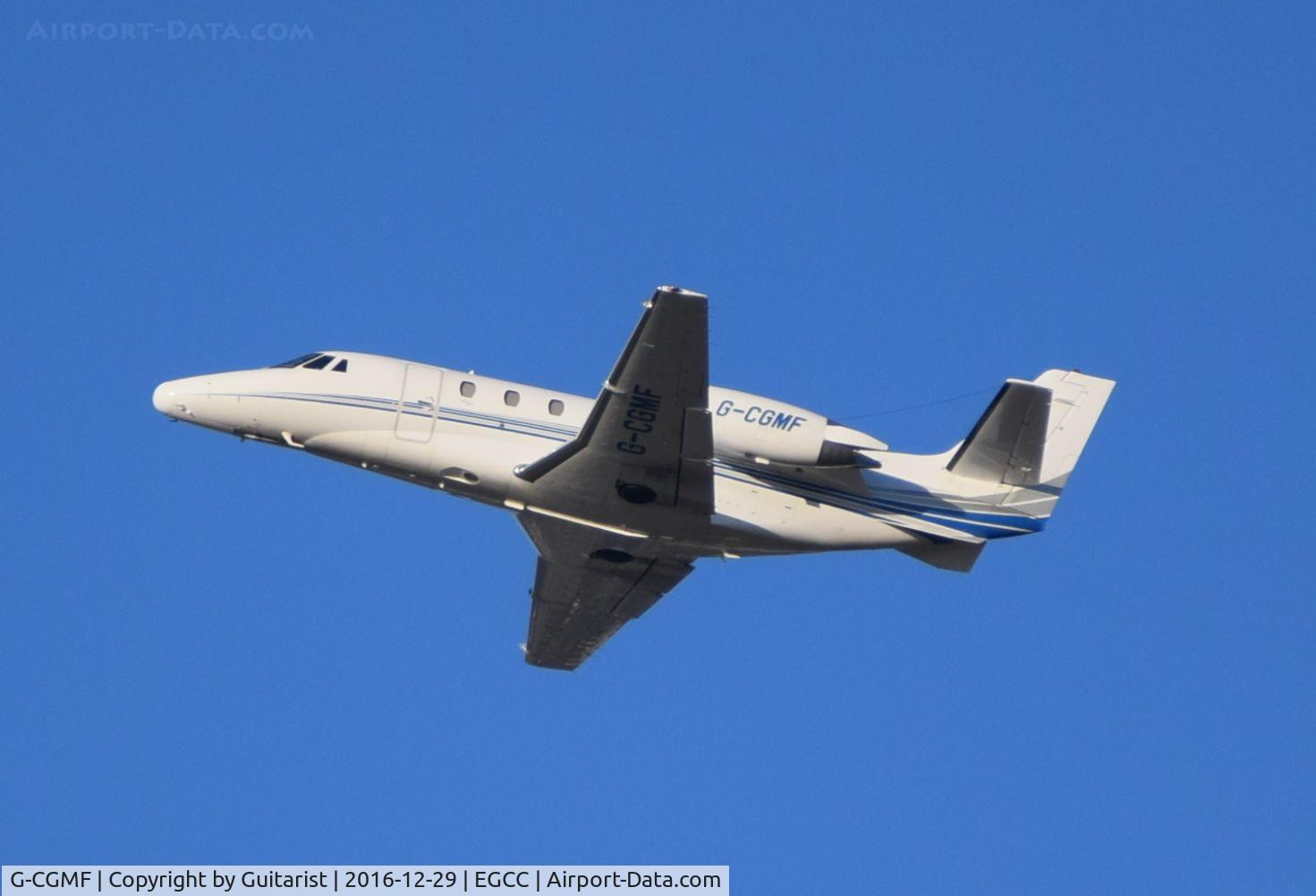 G-CGMF, 2002 Cessna 560 Citation Excel C/N 560-5271, At Manchester
