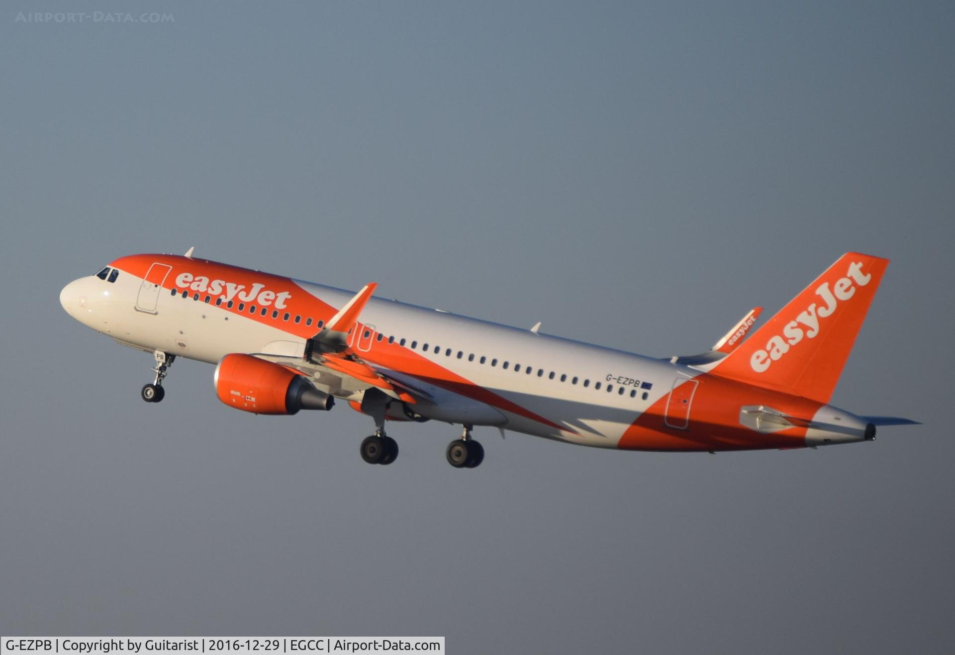 G-EZPB, 2015 Airbus A320-214 C/N 6977, At Manchester