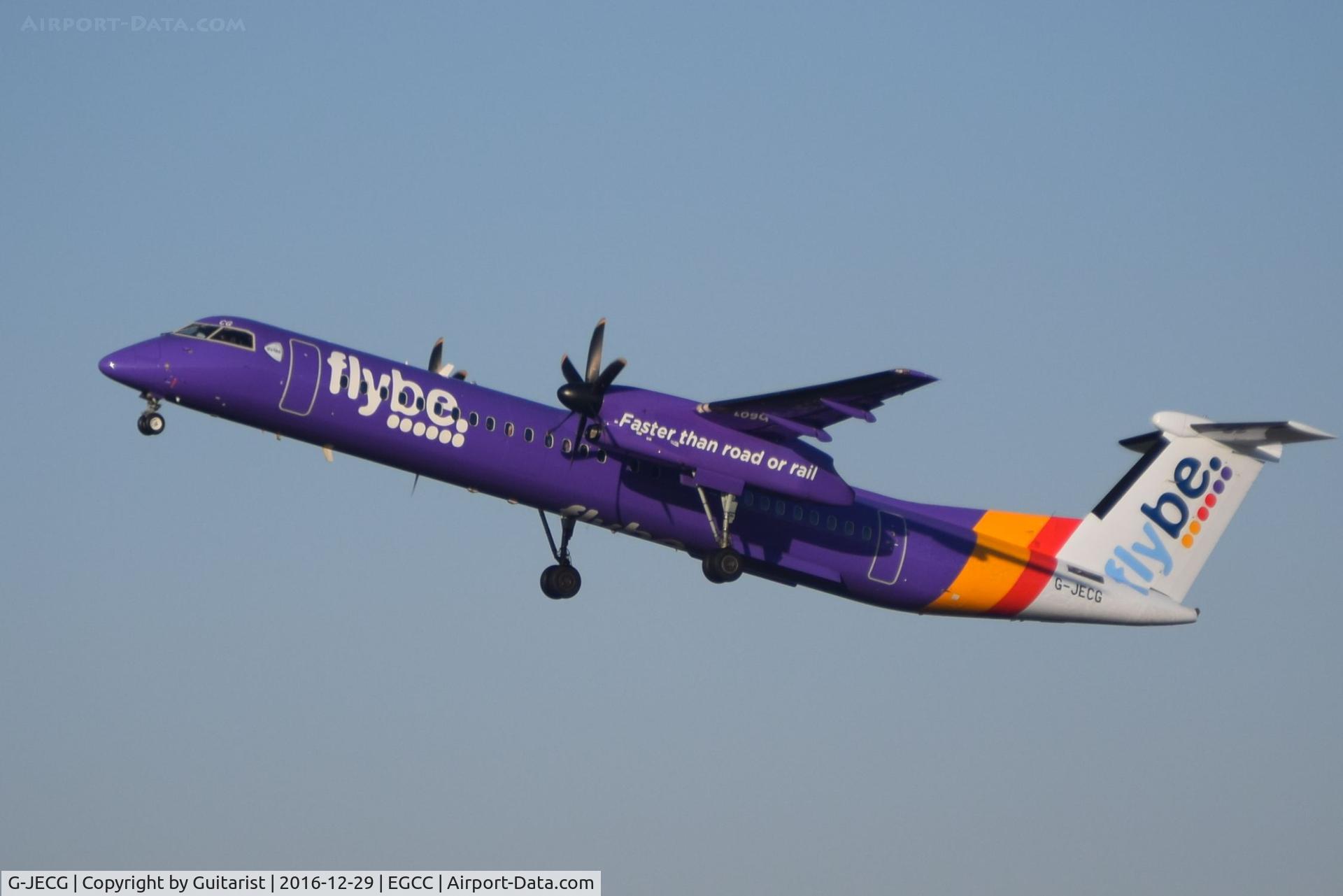 G-JECG, 2004 De Havilland Canada DHC-8-402Q Dash 8 C/N 4098, At Manchester