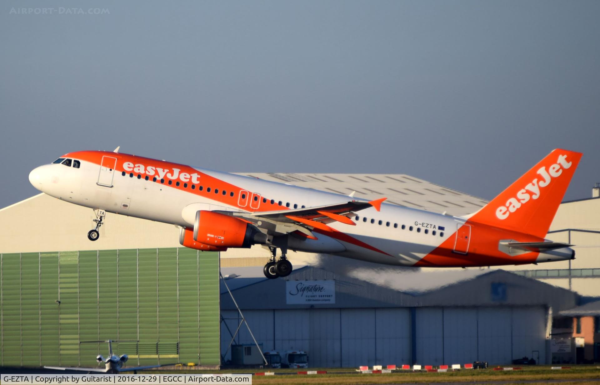 G-EZTA, 2009 Airbus A320-214 C/N 3805, At Manchester