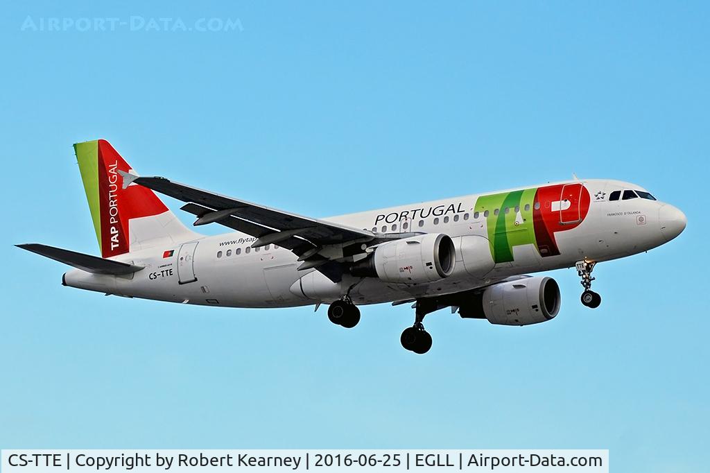 CS-TTE, 1998 Airbus A319-111 C/N 821, Arriving 27R