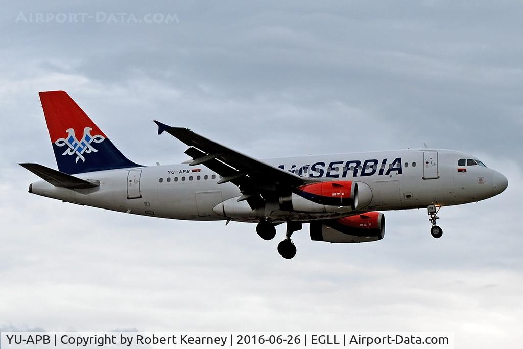 YU-APB, 2004 Airbus A319-132 C/N 2296, Arriving 27R