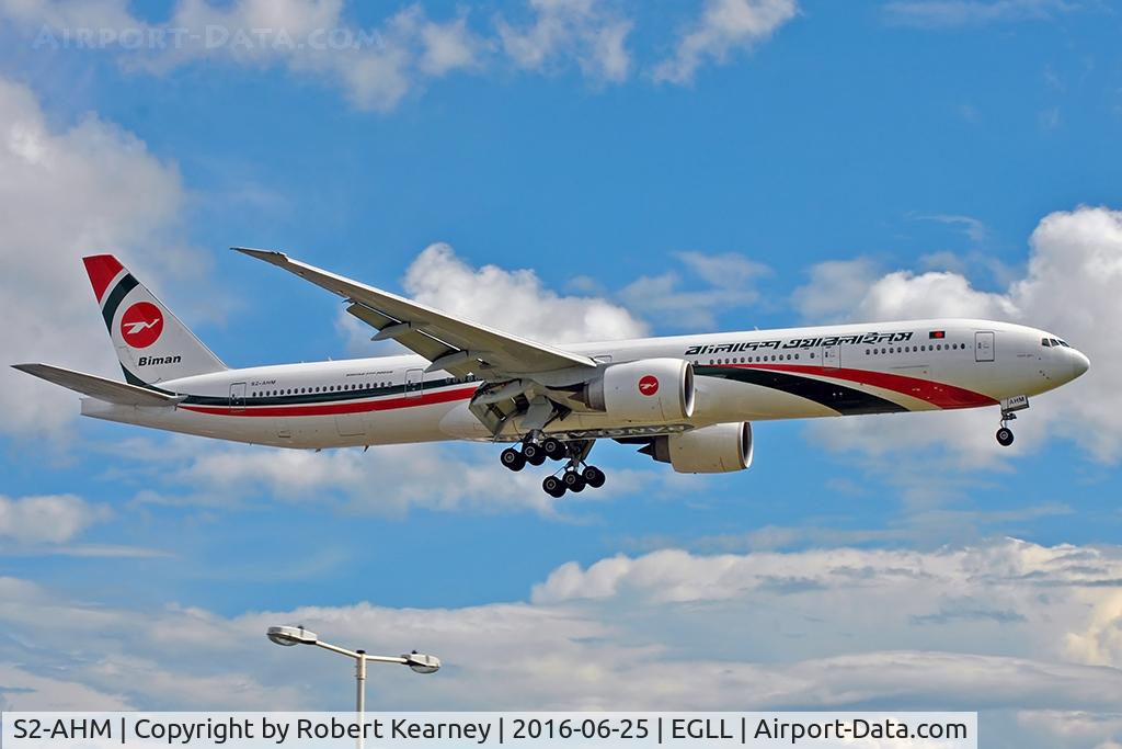 S2-AHM, 2014 Boeing 777-3E9/ER C/N 40120, Arriving 27R