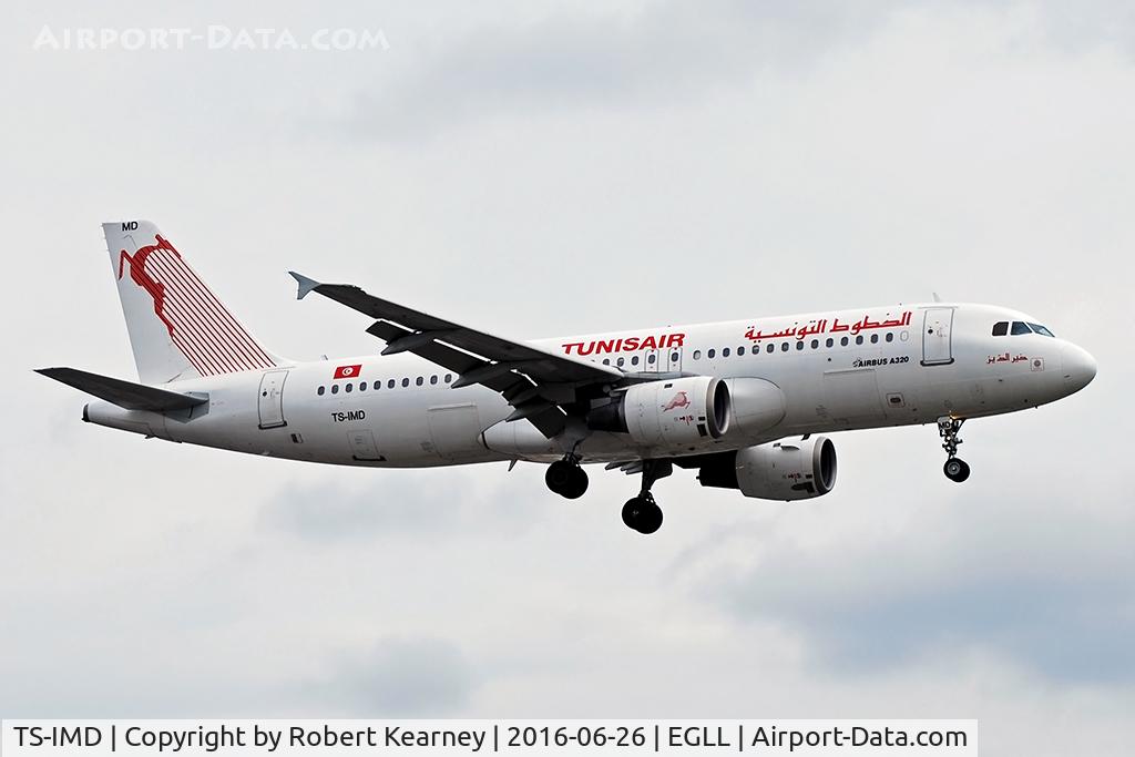 TS-IMD, 1991 Airbus A320-211 C/N 0205, Arriving 27R