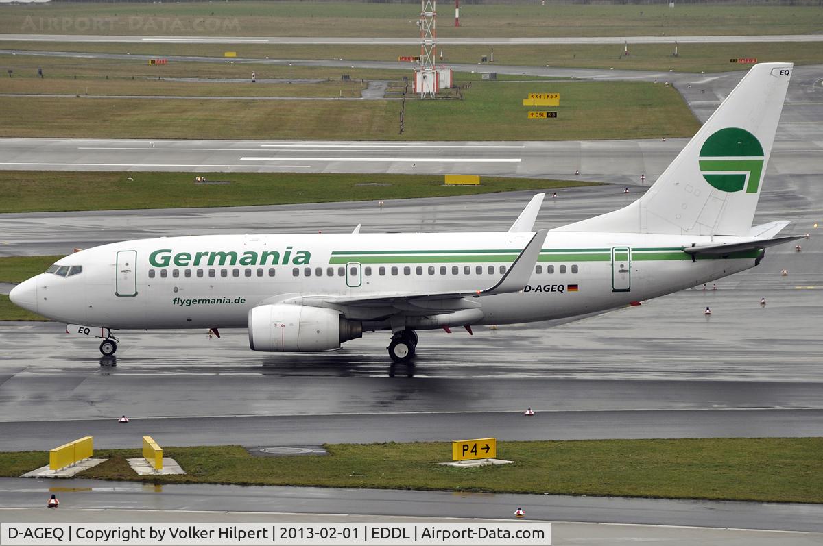 D-AGEQ, 1998 Boeing 737-75B C/N 28103, at dus