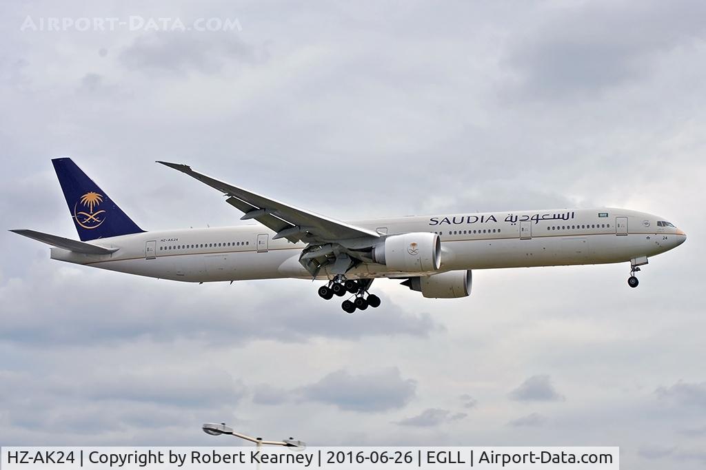 HZ-AK24, 2014 Boeing 777-368/ER C/N 42262, Arriving 27R