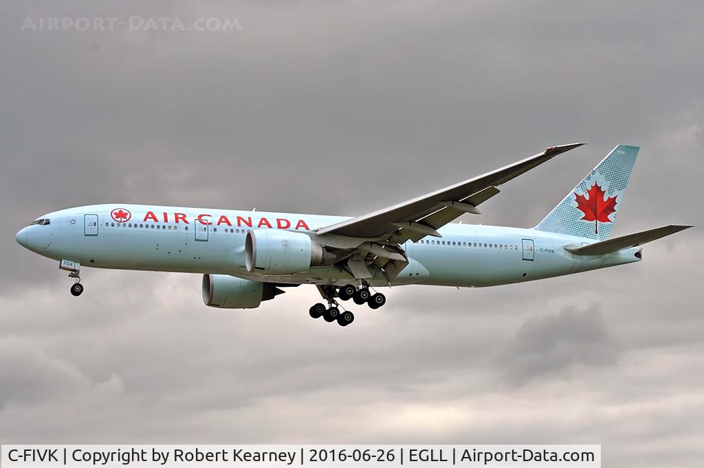 C-FIVK, 2008 Boeing 777-233/LR C/N 35245, Arriving 27R