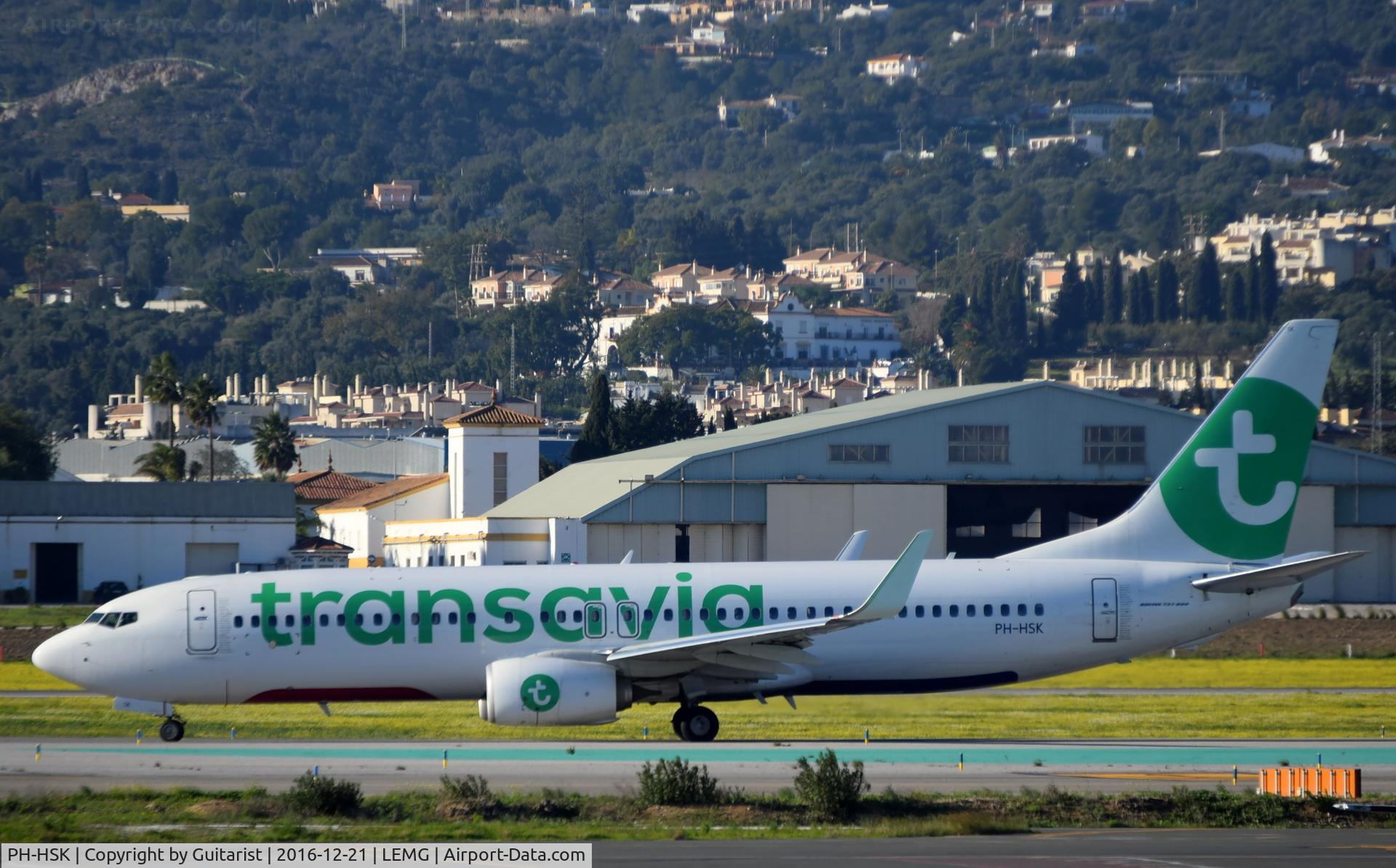 PH-HSK, 2015 Boeing 737-8K2 C/N 41330, At Malaga