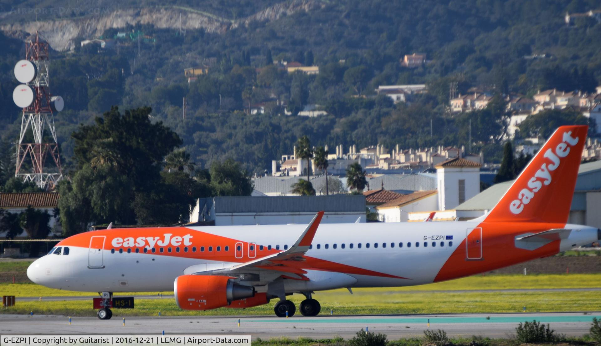G-EZPI, 2016 Airbus A320-214 C/N 7104, At Malaga