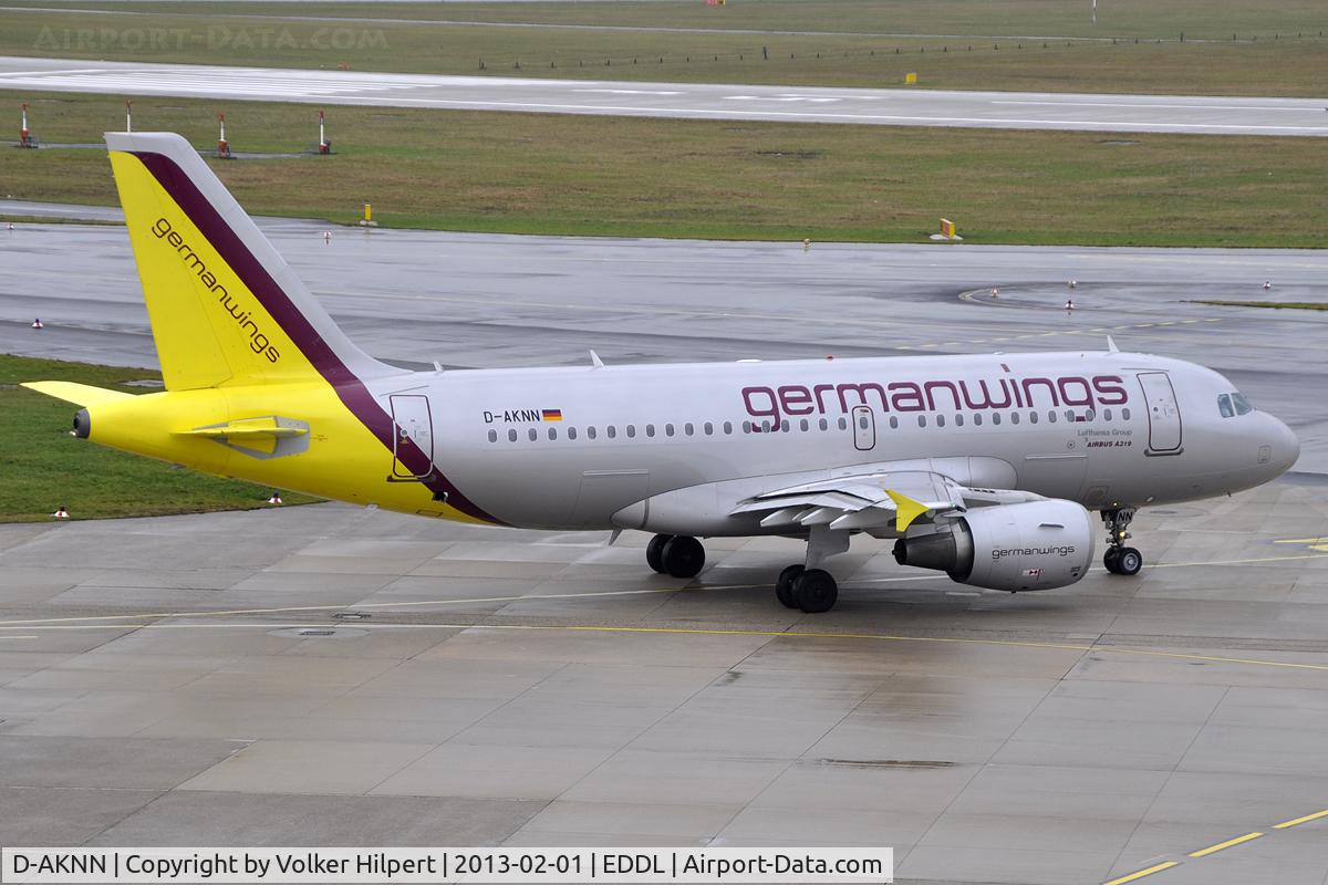 D-AKNN, 1999 Airbus A319-112 C/N 1136, at dus