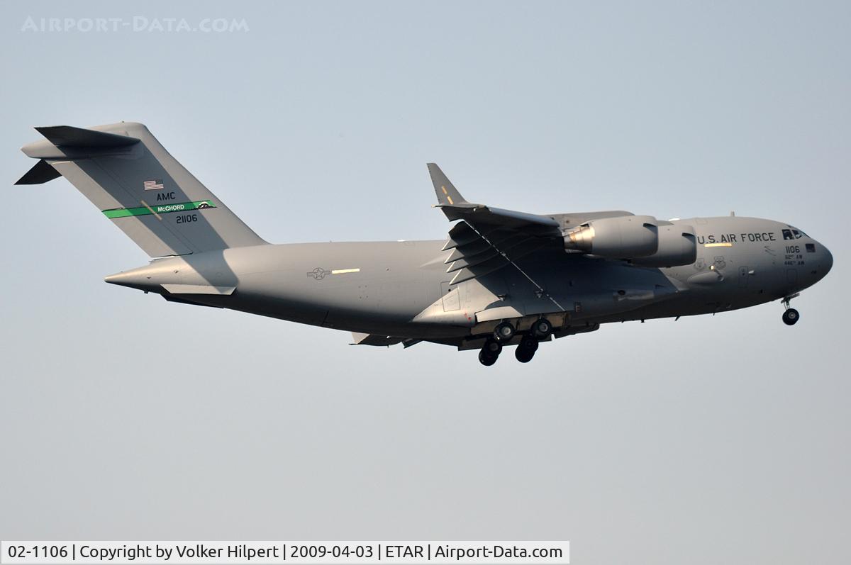 02-1106, 2002 Boeing C-17A Globemaster III C/N P-106, at rms