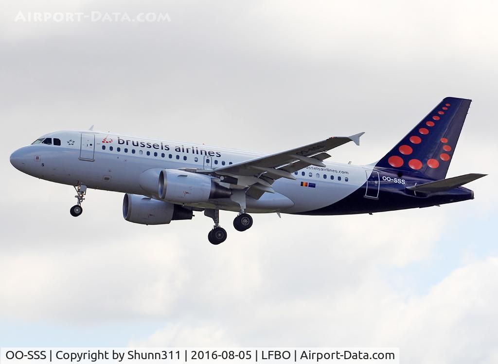 OO-SSS, 2003 Airbus A319-111 C/N 2030, Landing rwy 32L