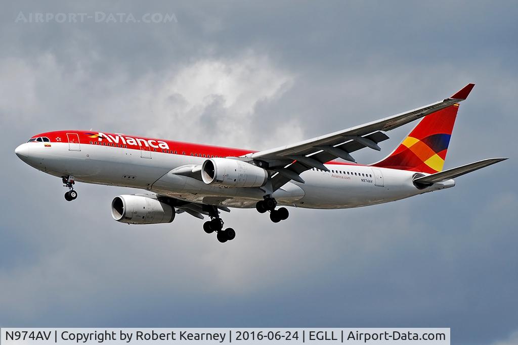 N974AV, 2011 Airbus A330-243 C/N 1208, Arriving 27R