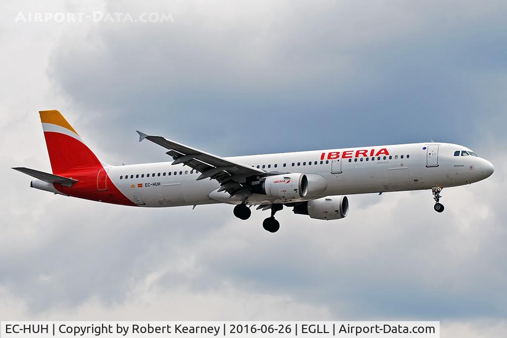 EC-HUH, 1999 Airbus A321-211 C/N 1021, Arriving 27R