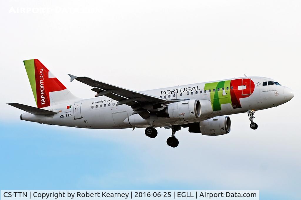 CS-TTN, 1999 Airbus A319-111 C/N 1120, Arriving 27R