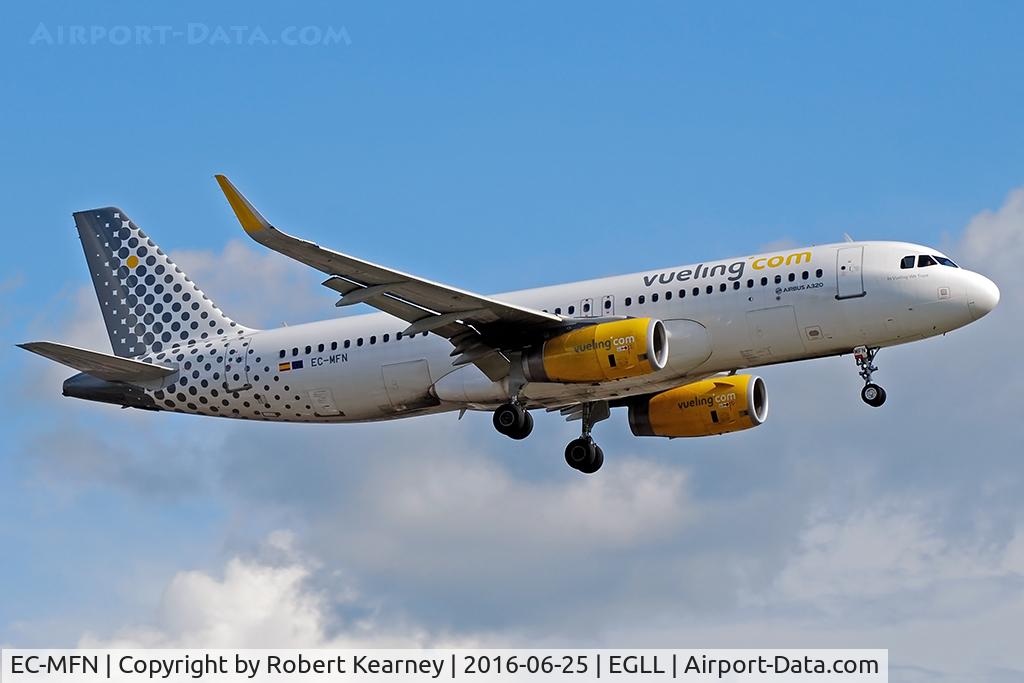 EC-MFN, 2015 Airbus A320-232 C/N 6594, Arriving 27R