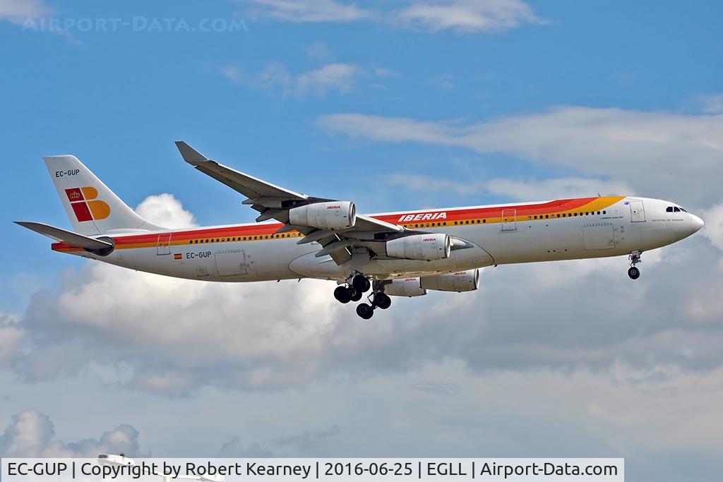 EC-GUP, 1998 Airbus A340-313X C/N 217, Arriving 27R