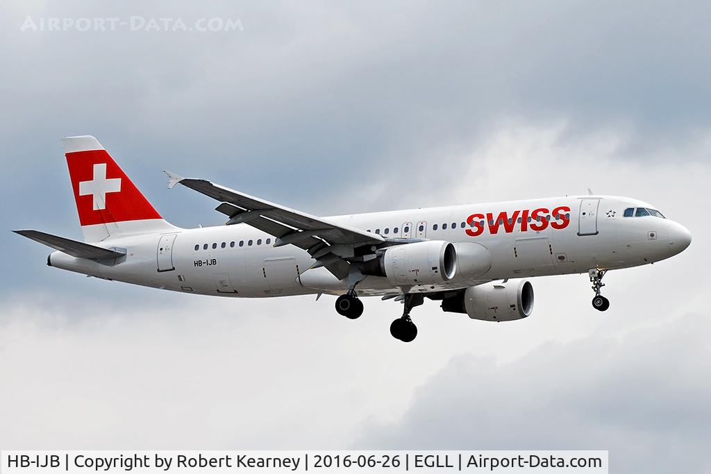 HB-IJB, 1995 Airbus A320-214 C/N 545, Arriving 27R