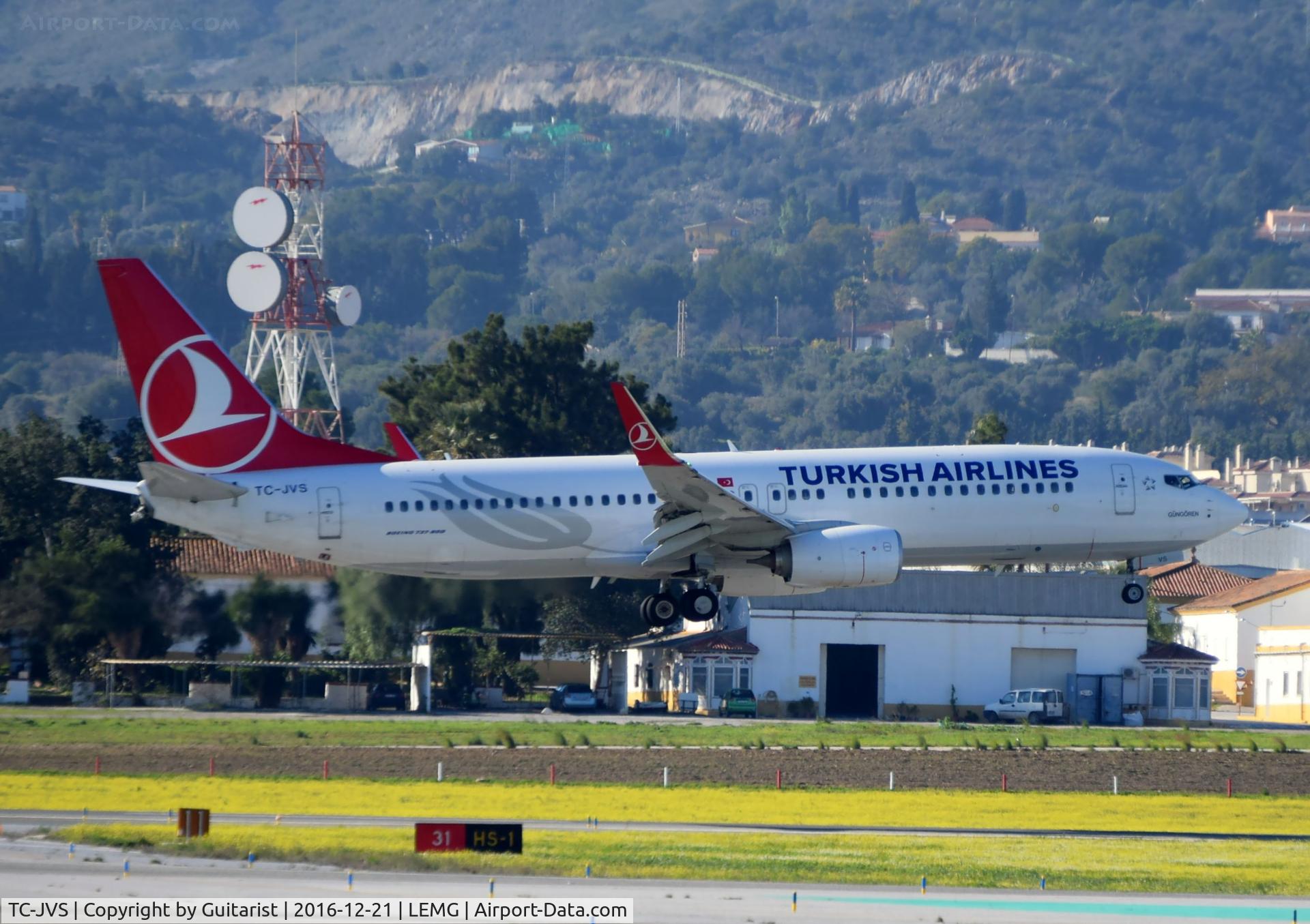 TC-JVS, 2016 Boeing 737-8F2 C/N 60021/5911, At Malaga