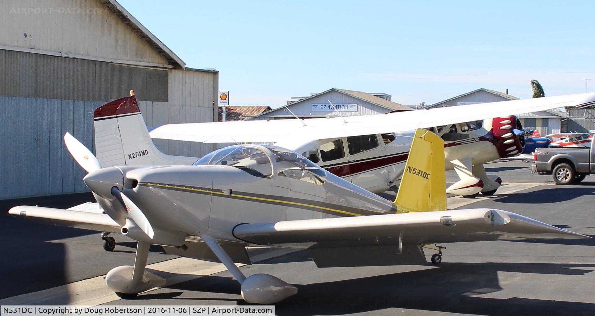 N531DC, 2007 Vans RV-7 C/N 72814, 2007 Simmons VAN's RV-7, Mattituck (Lycoming) TMX IO-360 180 Hp