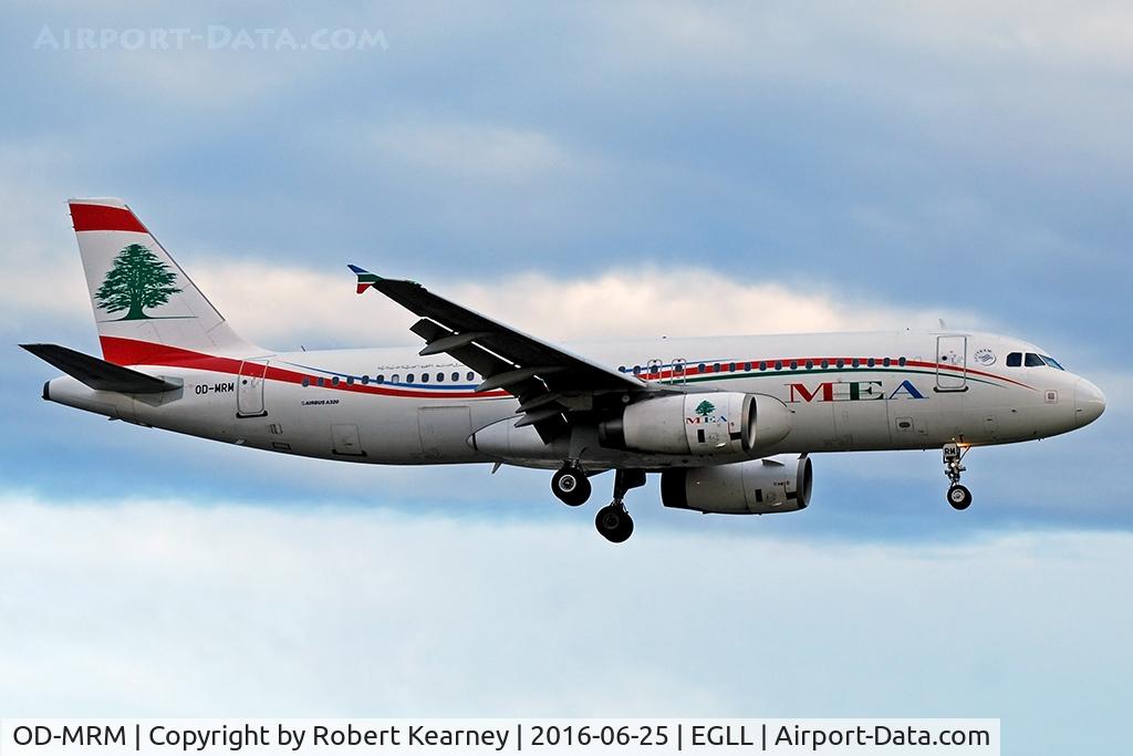 OD-MRM, 2011 Airbus A320-232 C/N 4632, Arriving 27R