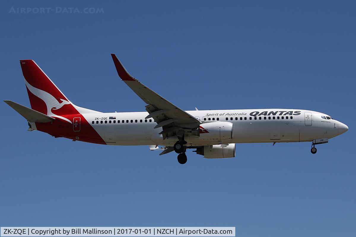 ZK-ZQE, 2011 Boeing 737-838 C/N 34185, QF121 (SYD-ZQN) diverted to CHC