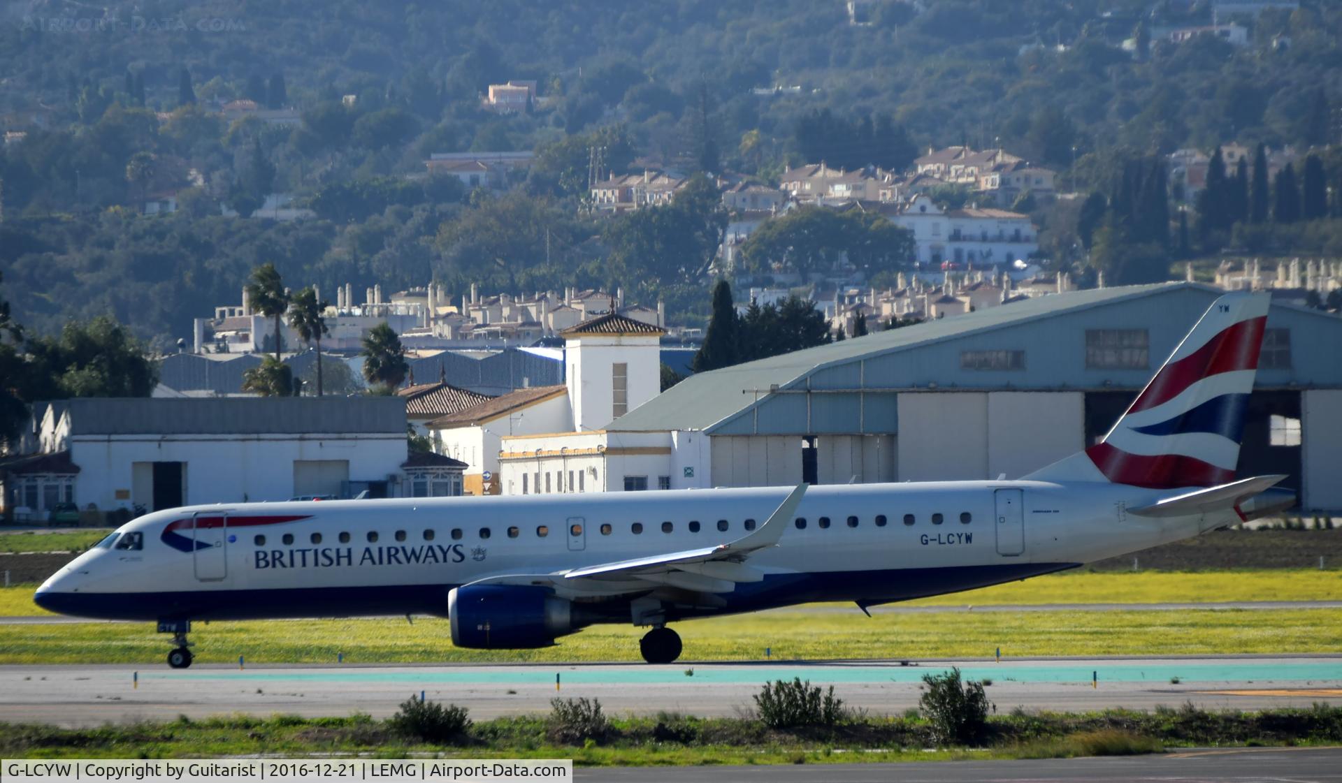 G-LCYW, 2008 Embraer 190SR (ERJ-190-100SR) C/N 19000163, At Malaga