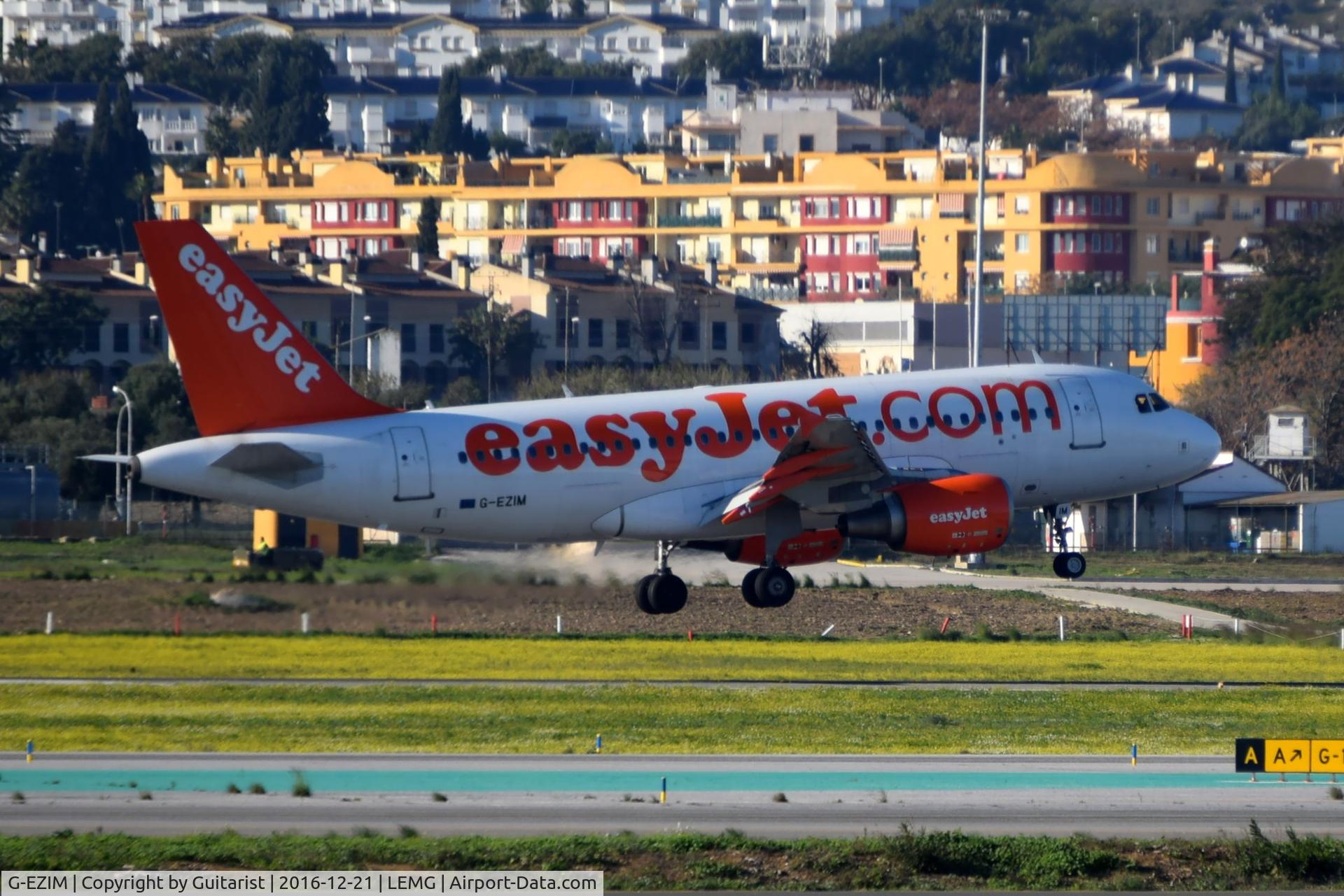 G-EZIM, 2005 Airbus A319-111 C/N 2495, At Malaga