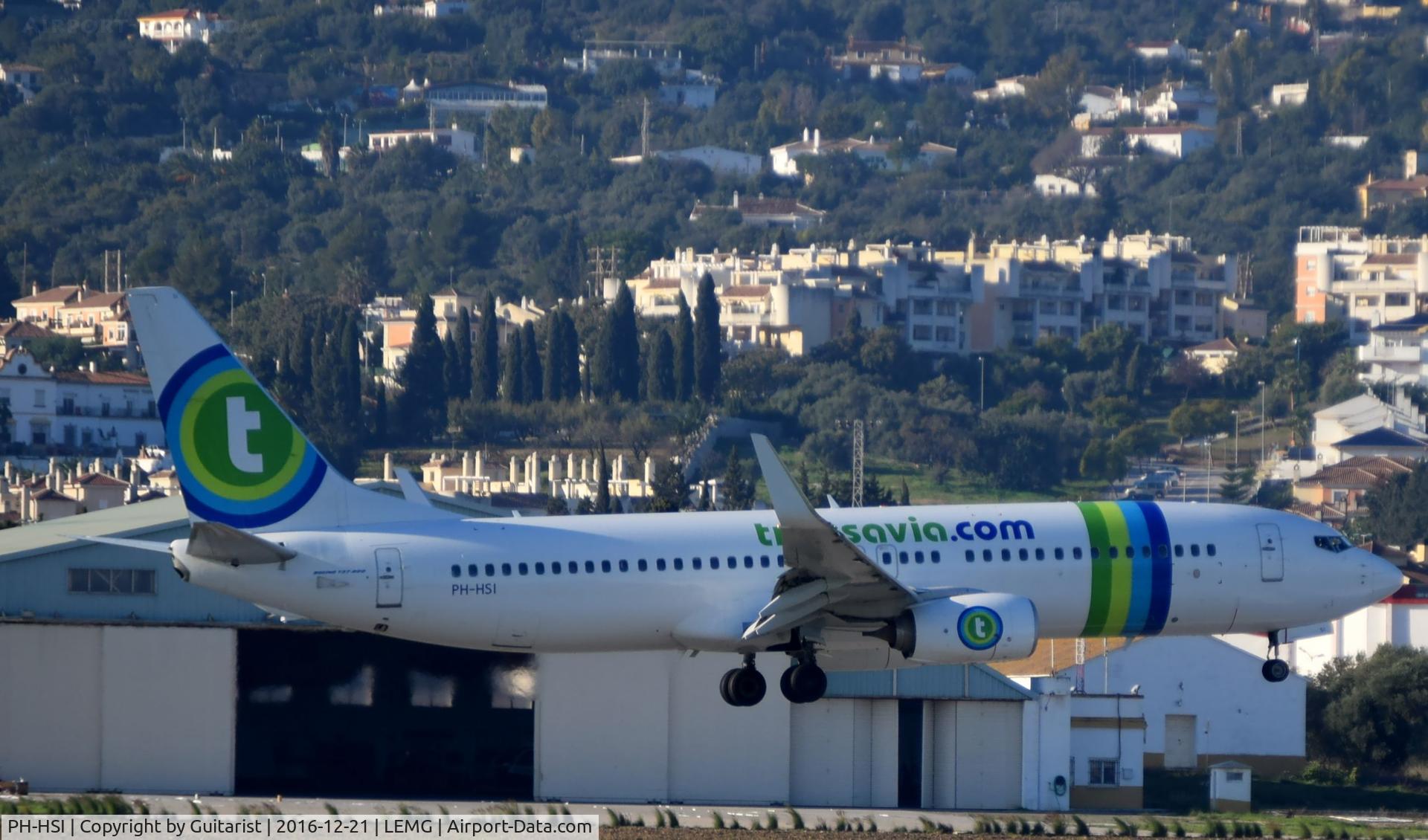 PH-HSI, 2013 Boeing 737-8K2 C/N 42148, At Malaga