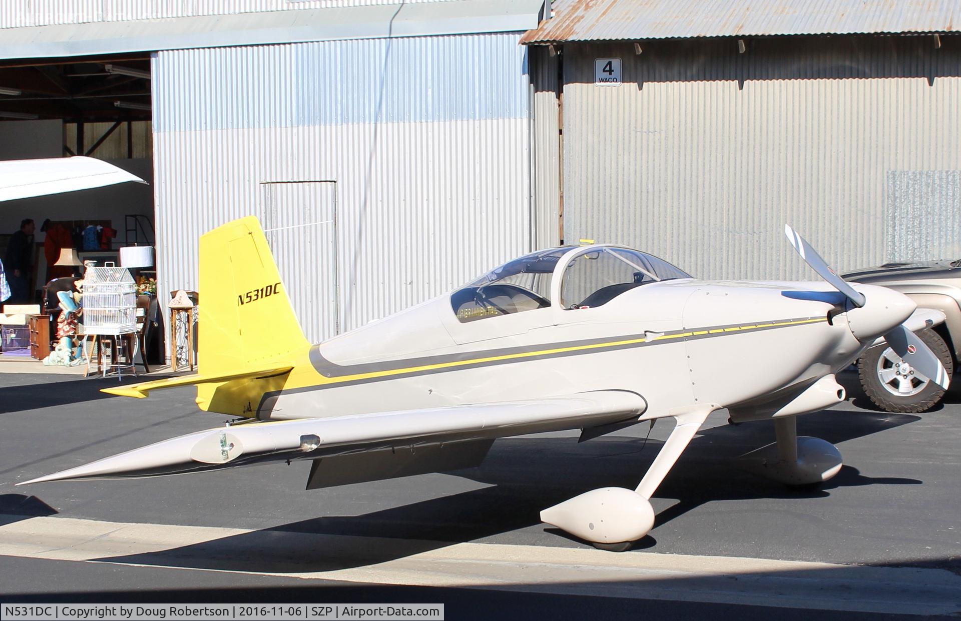 N531DC, 2007 Vans RV-7 C/N 72814, 2007 Simmons VAN's RV-7, Mattituck (Lycoming) TMX IO-360 180 Hp
