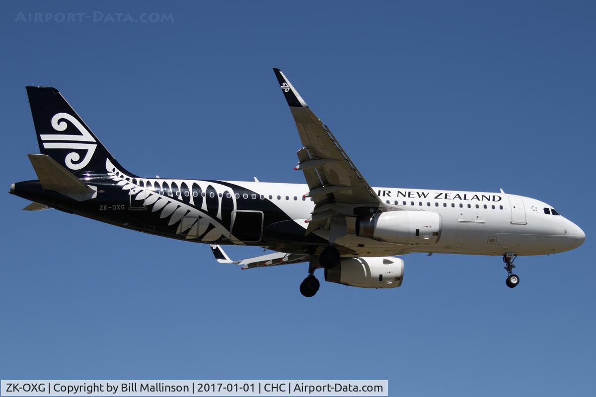 ZK-OXG, 2015 Airbus A320-232 C/N 6460, NZ525 from AKL