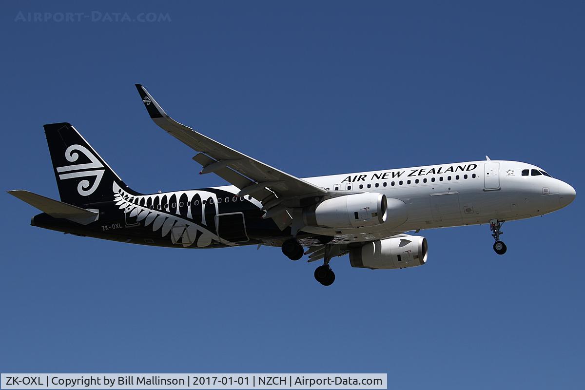 ZK-OXL, 2016 Airbus A320-232 C/N 7086, NZ517 from AKL